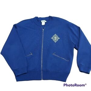 Vintage MISTER LEONARD Woolblend Full Zip Bat Sleeve Sweater Size Medium